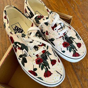 Vans Authentic Rose Print Sneakers